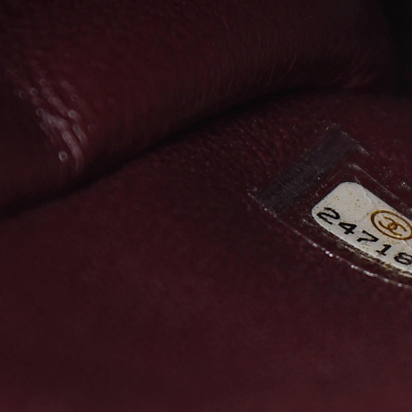 Caviar Lizard Quilted Small Coco Handle Flap Burgundy