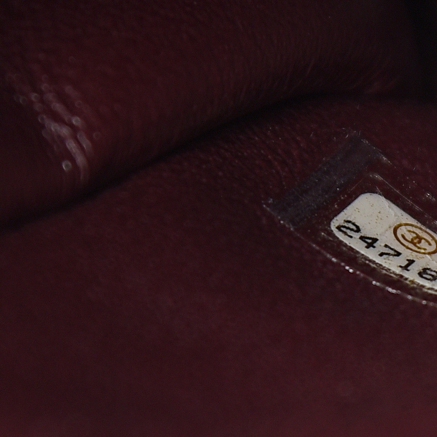 Chanel Caviar Lizard Quilted Small Coco Handle Flap Burgundy 6 of 9