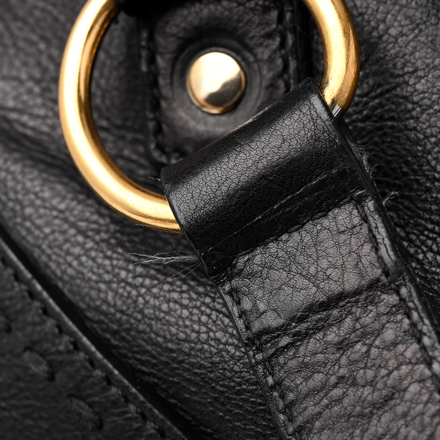 Saint Laurent Textured Patent Calfskin Large Muse Black 11 of 13