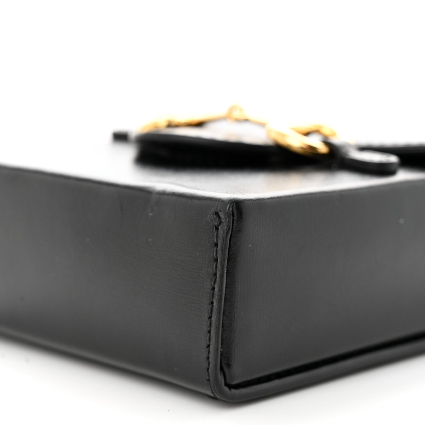 Boarded Plutone Calfskin Mini Horsebit 1955 Crossbody Bag Black