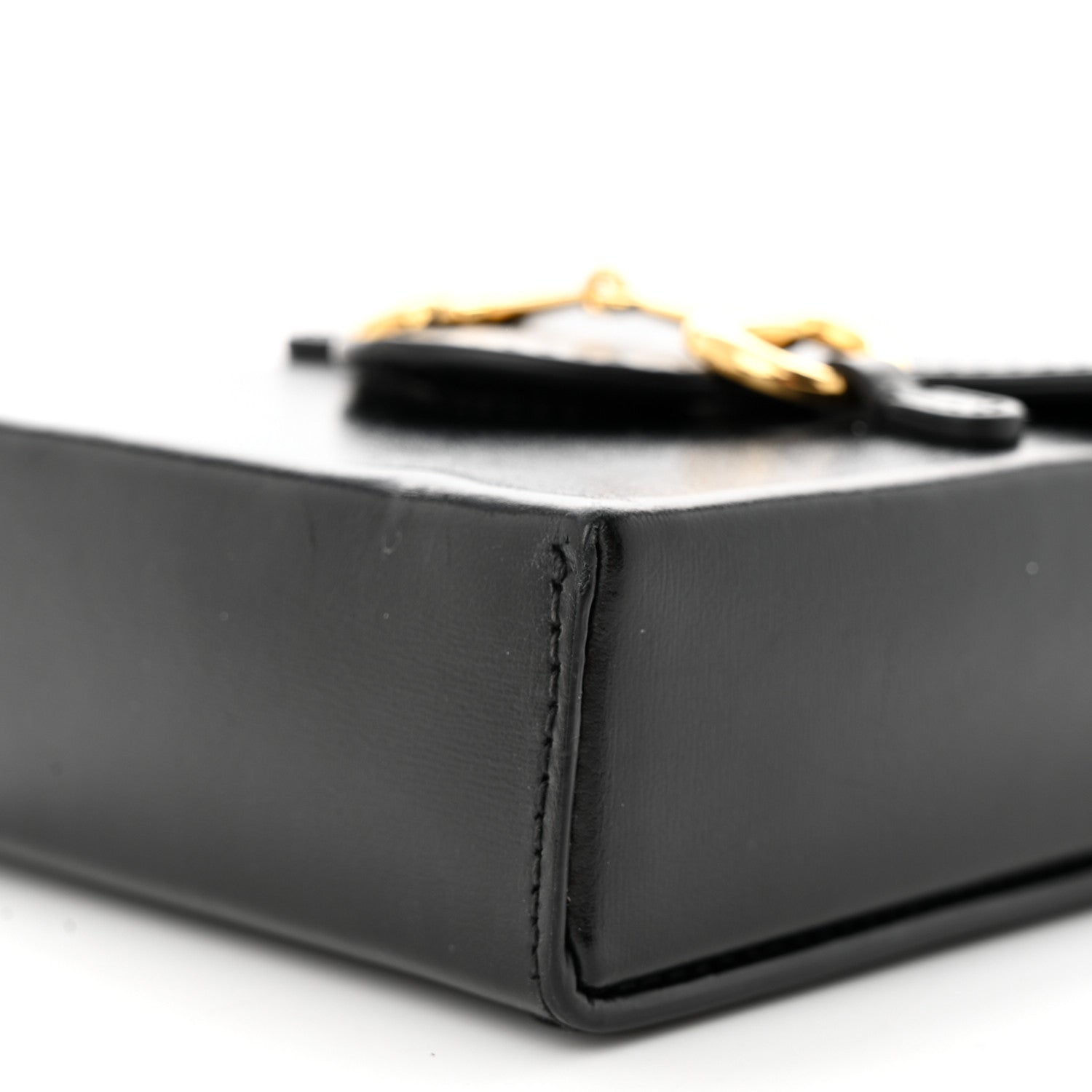 Gucci Boarded Plutone Calfskin Mini Horsebit 1955 Crossbody Bag Black 11 of 14