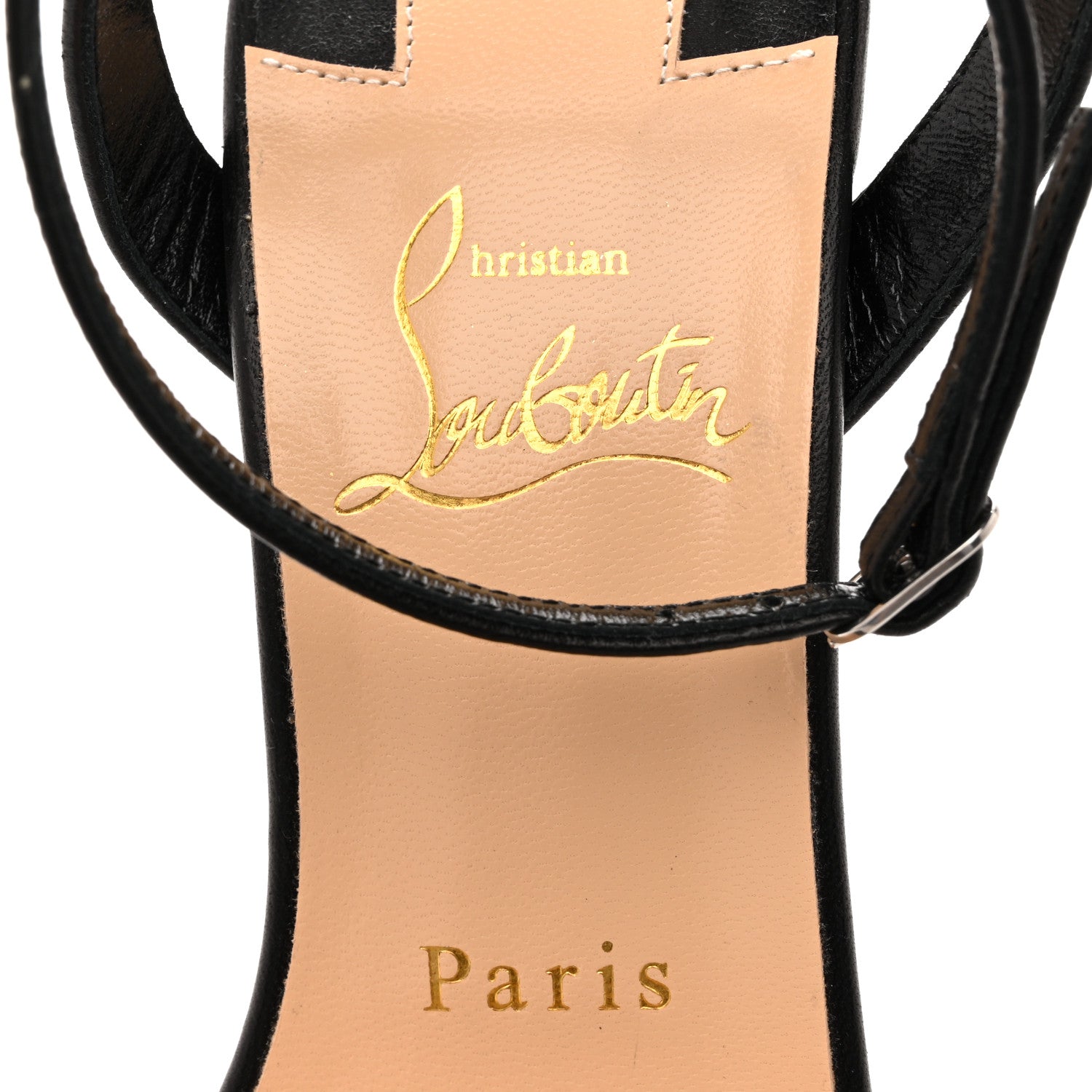 Christian Louboutin Nappa Loubi Girl 100 Sandals 38 Black 7 of 9