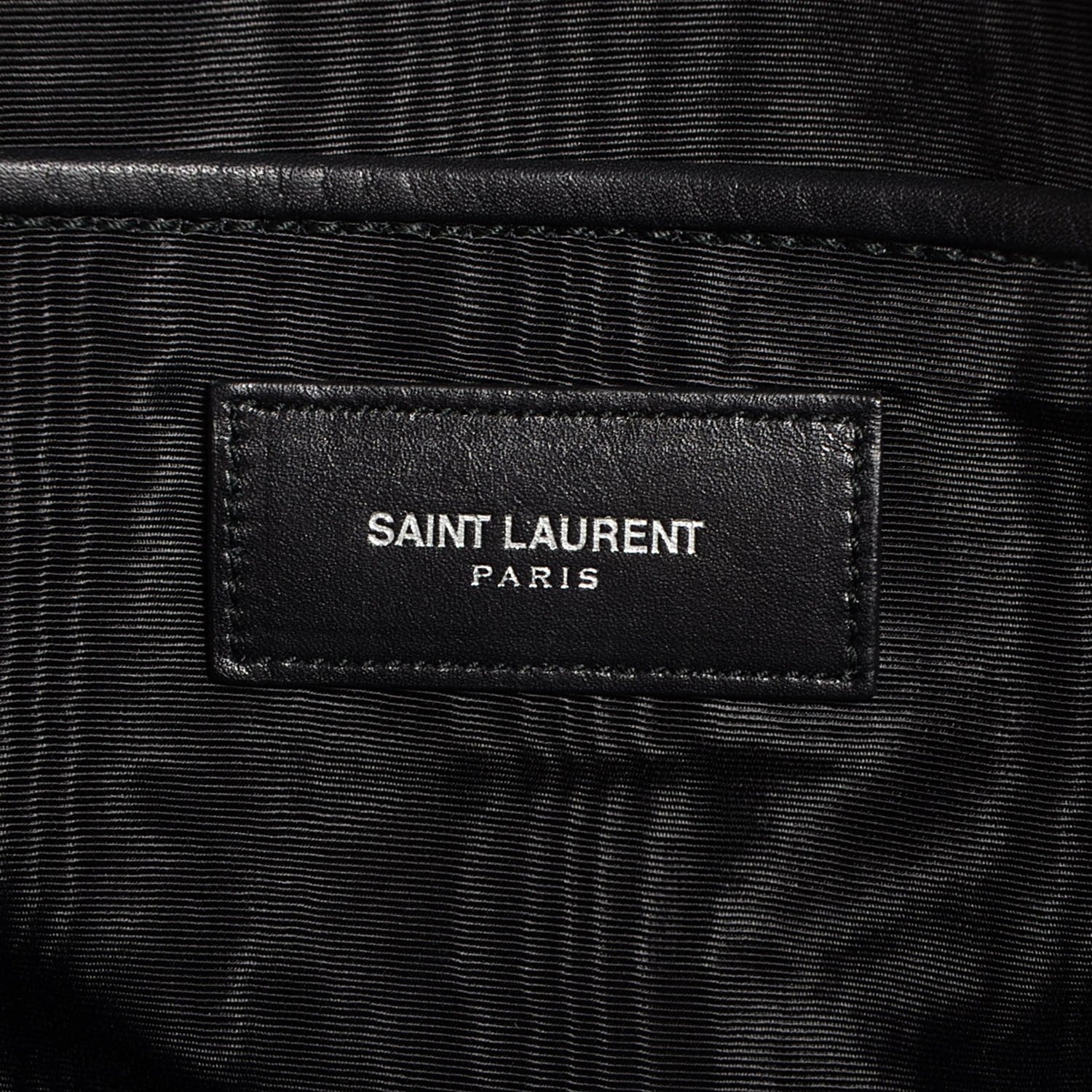 Saint Laurent Calfskin Bo Rive Gauche Medium Duffle Black 7 of 9
