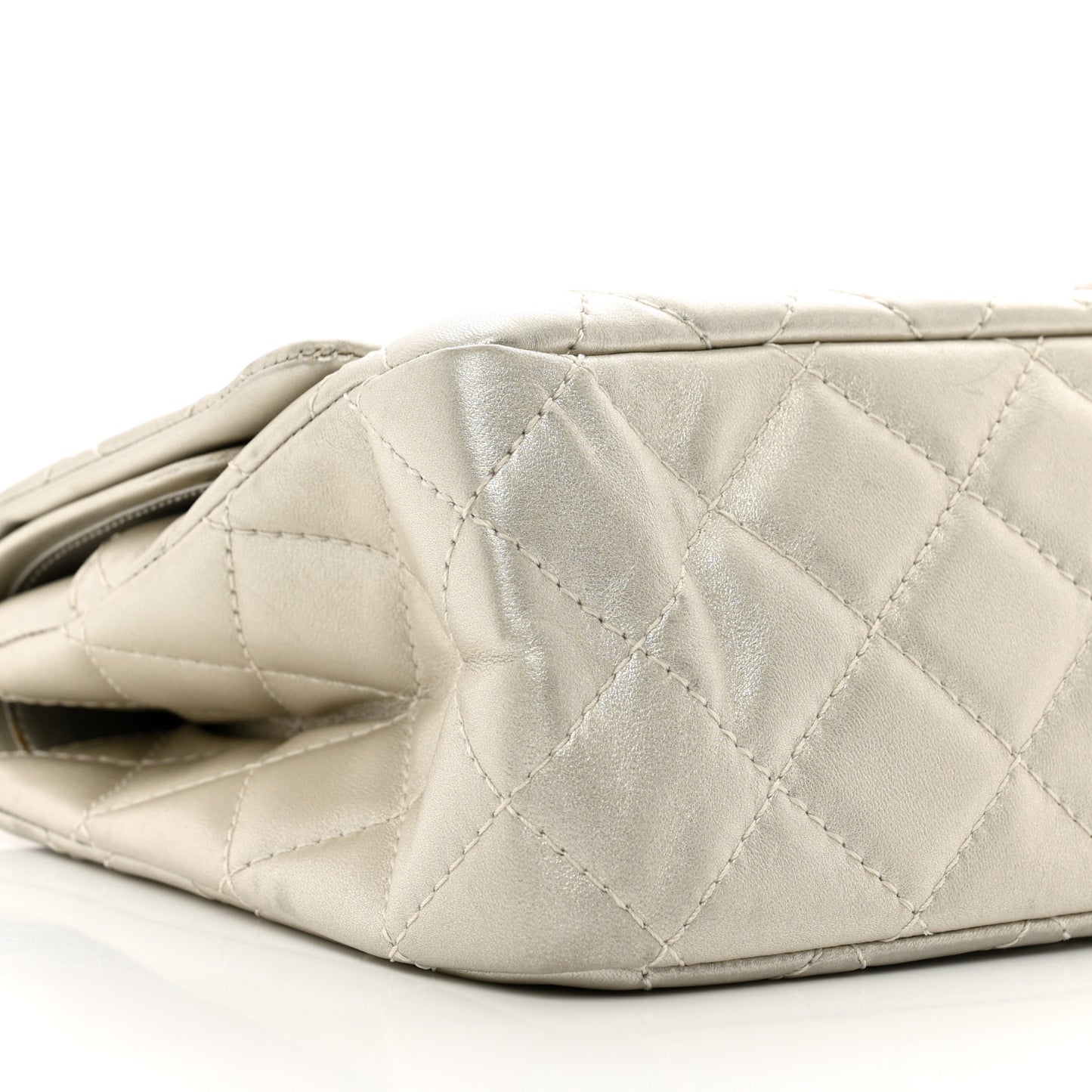 Metallic Lambskin Quilted 2.55 Reissue 226 Flap Pale Gold
