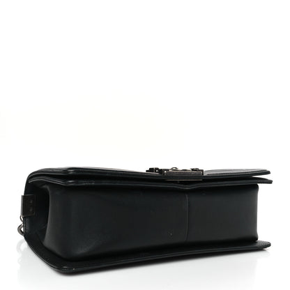 Chanel Cracked Metallic Calfskin Quilted Medium Boy Flap Black 4 of 9