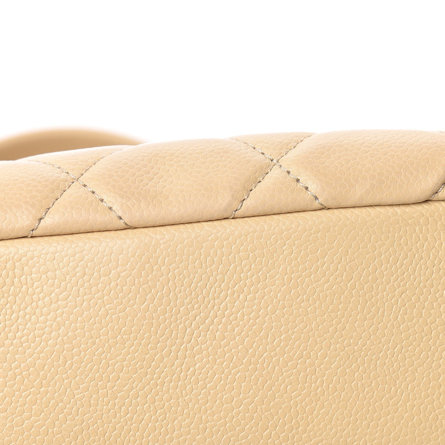 Chanel Caviar Caviar Quilted CC Tote Beige 17 of 19