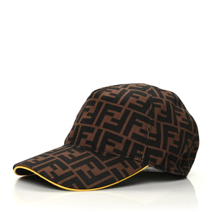 Fendi Canvas FF Reloaded Baseball Hat Tobacco Yellow 1 of 8