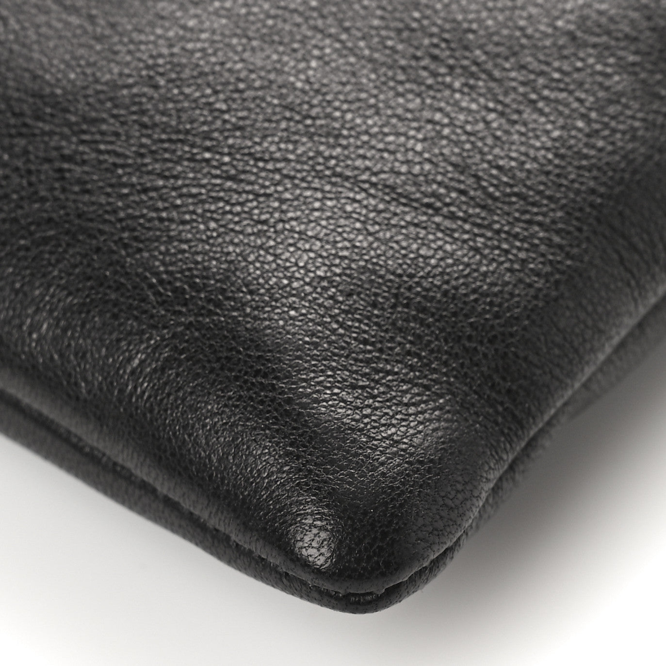 Lambskin Paris Drawstring Pouch Black