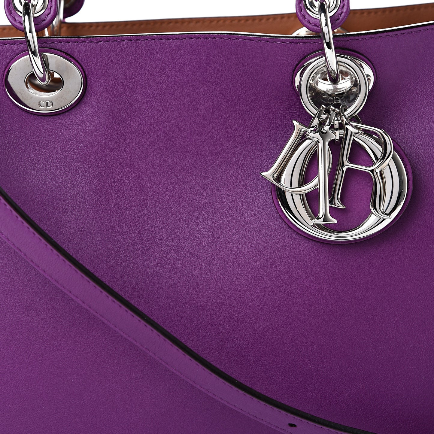 Smooth Calfskin Large Diorissimo Tote Purple