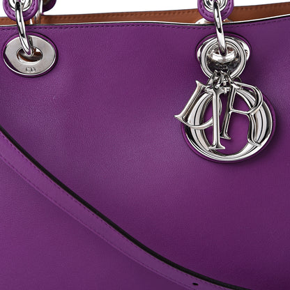 Christian Dior Smooth Calfskin Large Diorissimo Tote Purple 8 of 13