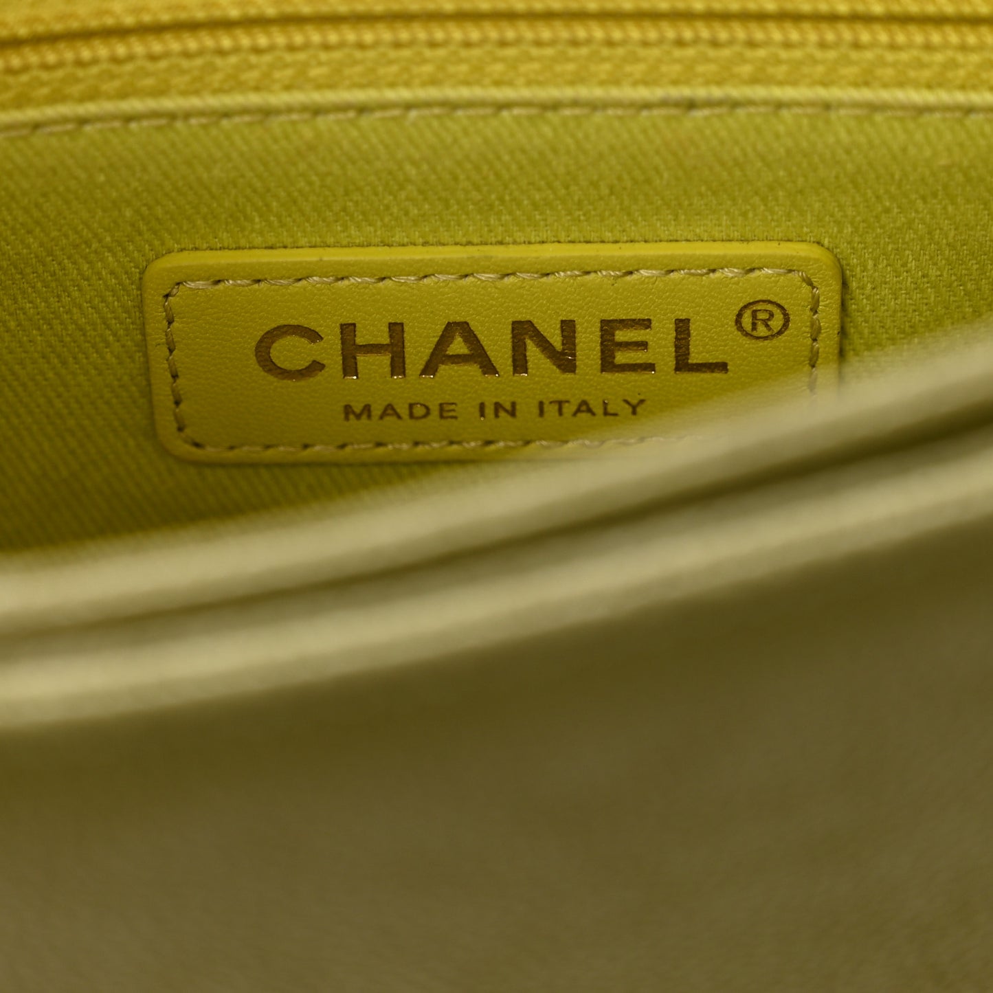 Grained Calfskin Quilted Small Cuba Top Handle Flap Khaki
