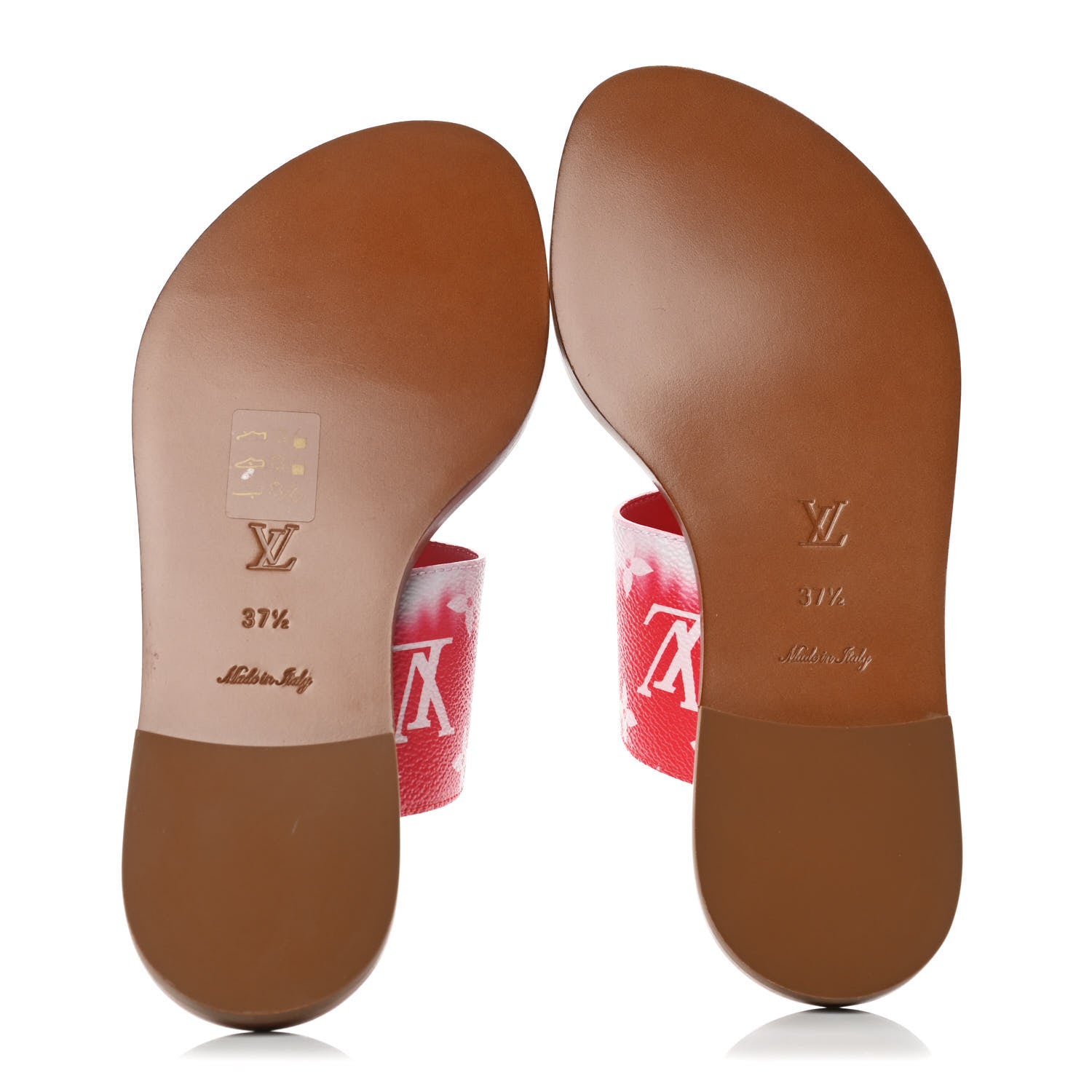 Louis Vuitton Monogram Escale Palma Sandals 37.5 Rouge 7 of 11