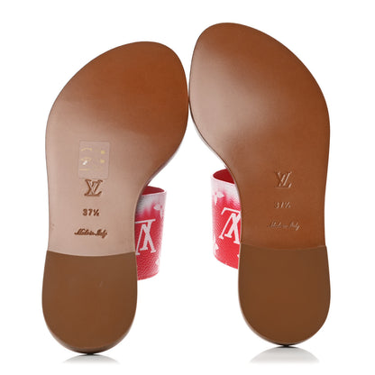 Louis Vuitton Monogram Escale Palma Sandals 37.5 Rouge 7 of 11