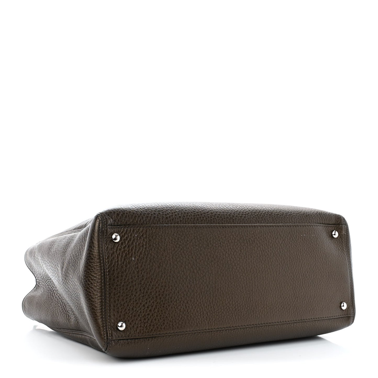 Metallic Deerskin Cerf Executive Shopper Tote Copper