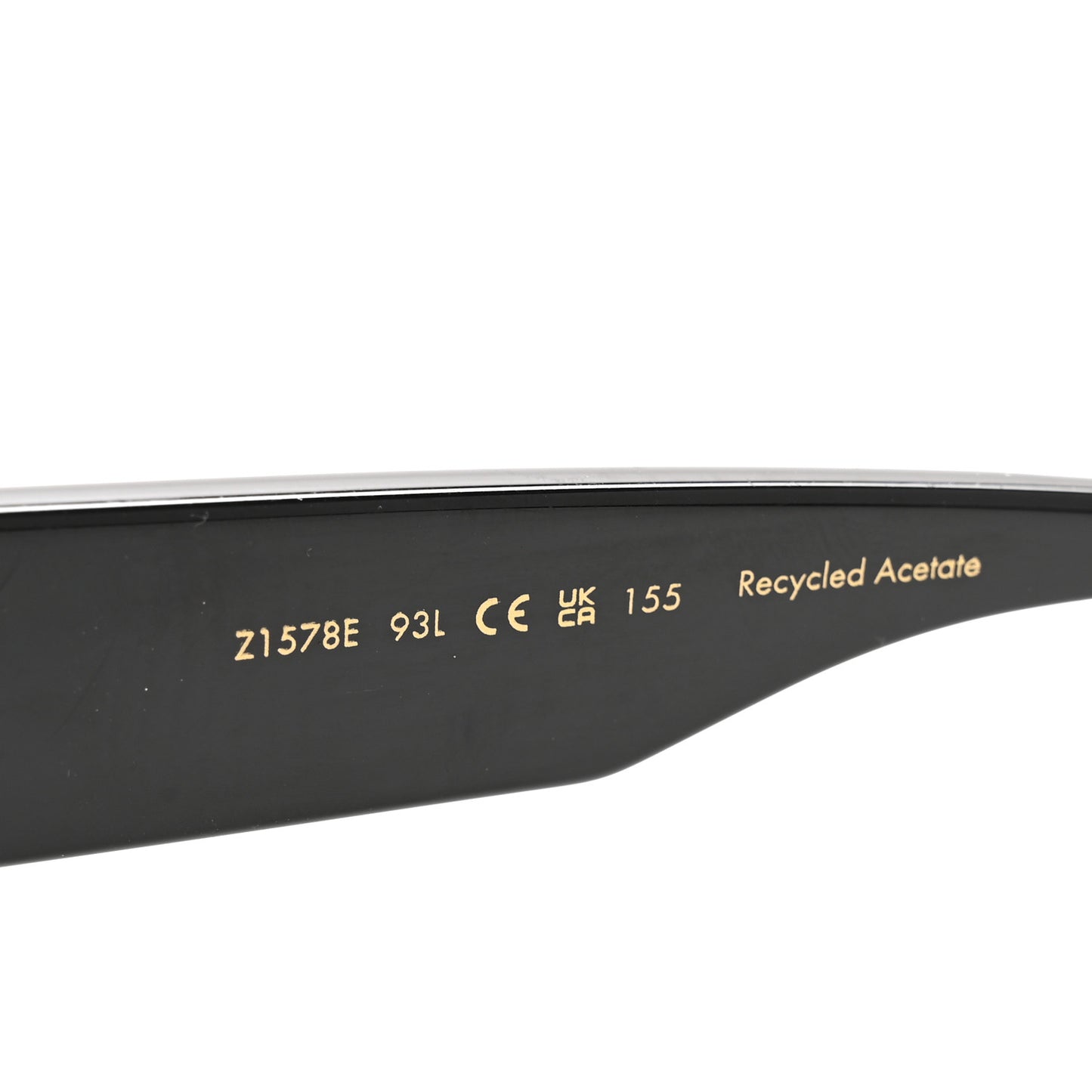 Acetate Swarovski Crystal Cyclone Sunglasses Z1578E Black