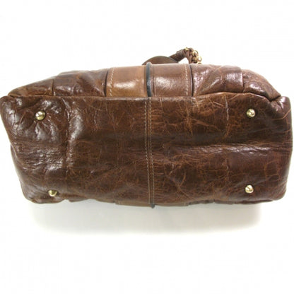 Chloe Leather Heloise Satchel Brown 4 of 11