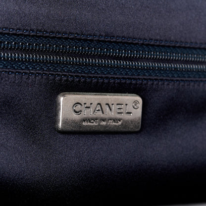 Chanel Lambskin Stitched Timeless Clutch Navy 6 of 10