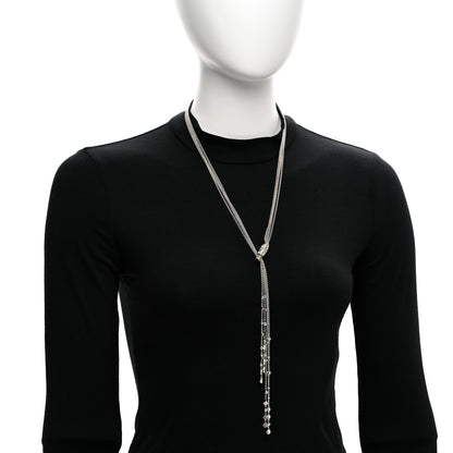 John Hardy Sterling Silver Sapphire Legends Naga Dragon Lariat Necklace 2 of 4