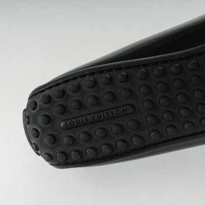 Louis Vuitton Calfskin Cluny Loafers 37.5 Black 6 of 7