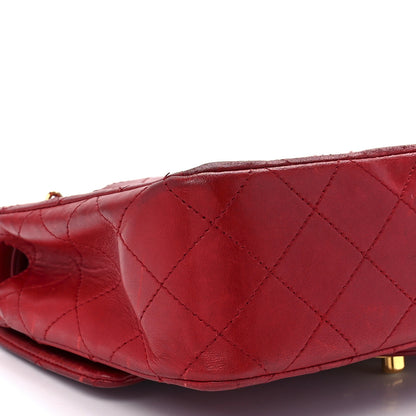 Chanel Lambskin Quilted Small Double Flap Red 11 of 14