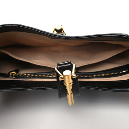 Gucci Boarded Dyana Lux Calfskin Small Jackie 1961 Hobo Black 6 of 17