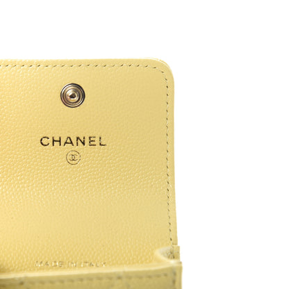 Chanel Caviar Quilted Crystal CC Airpods Pro Case Yellow 5 of 8