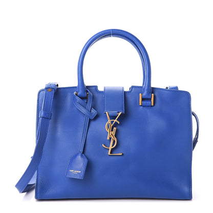 Saint Laurent Calfskin Monogram Baby Cabas Blue Majorelle 1 of 8
