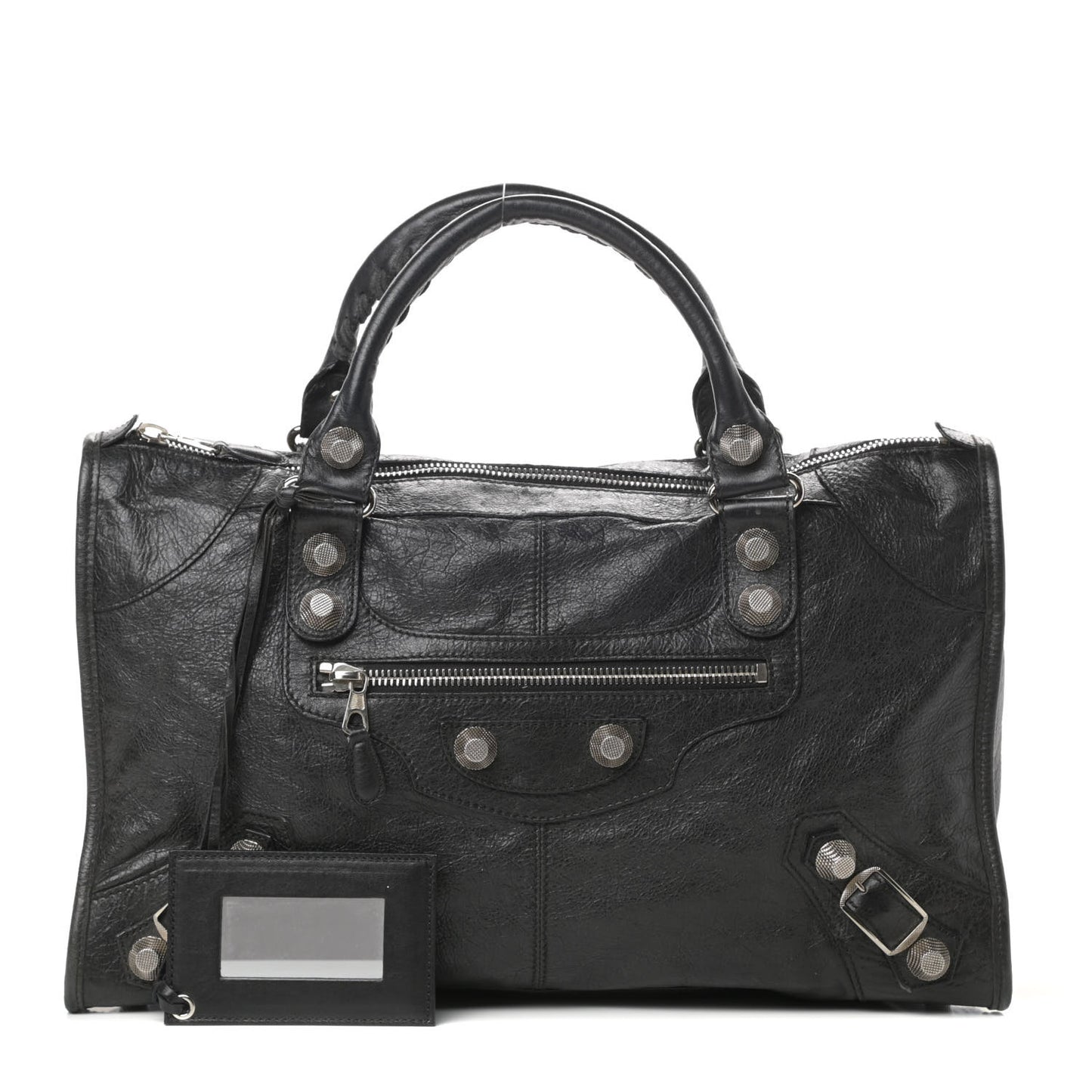 Agneau Giant 21 Silver Hardware Work Black