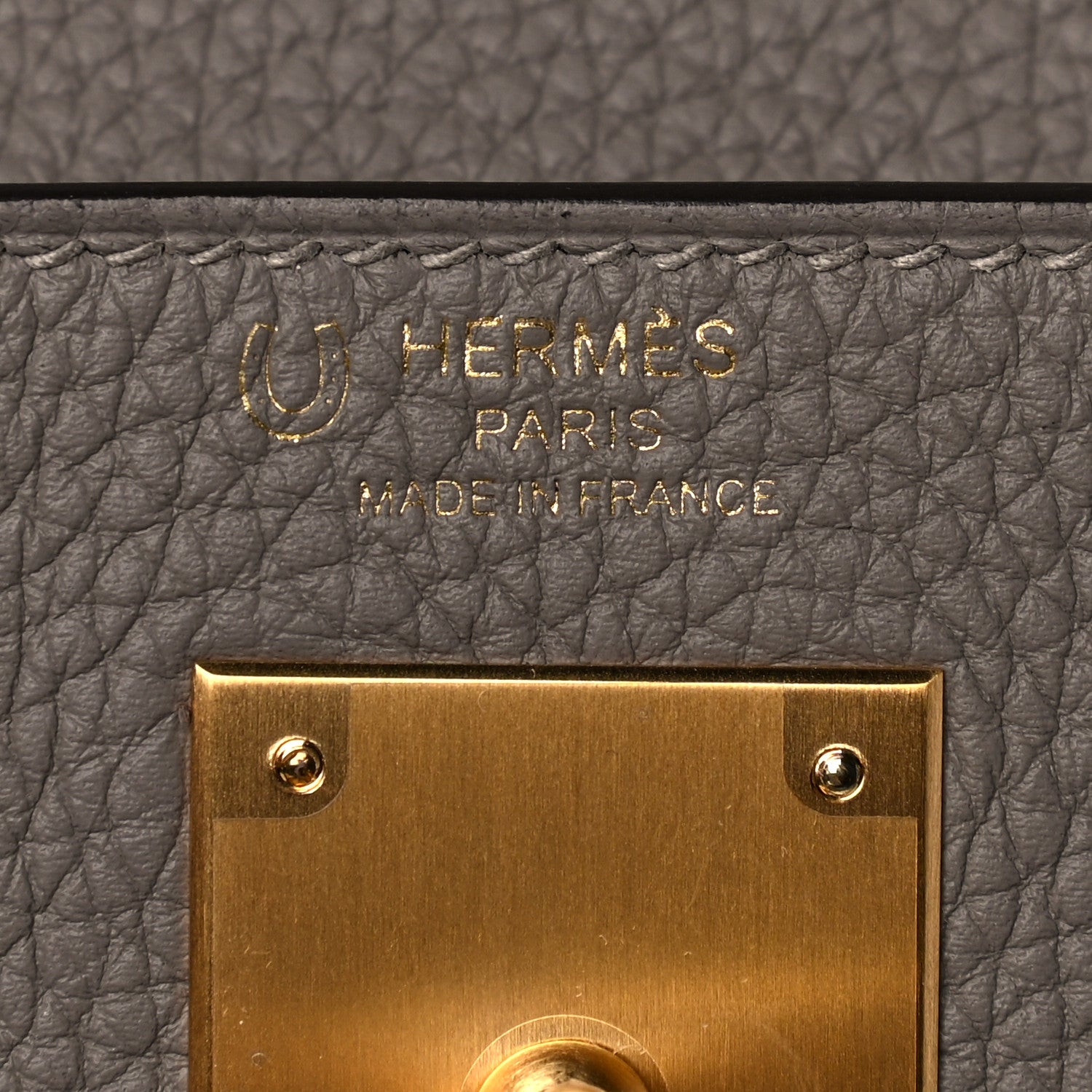 Hermes Togo Horseshoe Kelly Retourne 28 Gris Asphalte Anemone 13 of 14