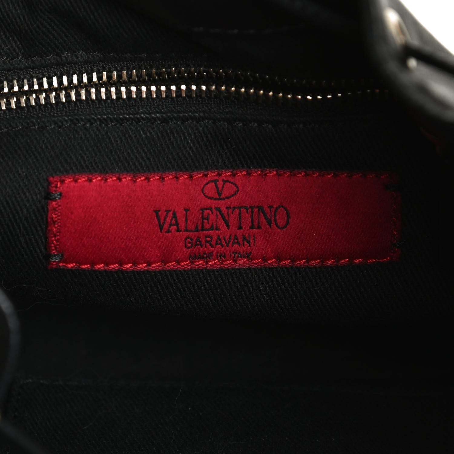 Valentino Garavani Vitello Rockstud Bucket Bag Black 6 of 12