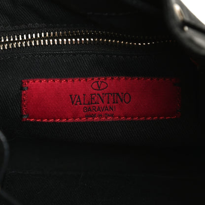 Valentino Garavani Vitello Rockstud Bucket Bag Black 6 of 12