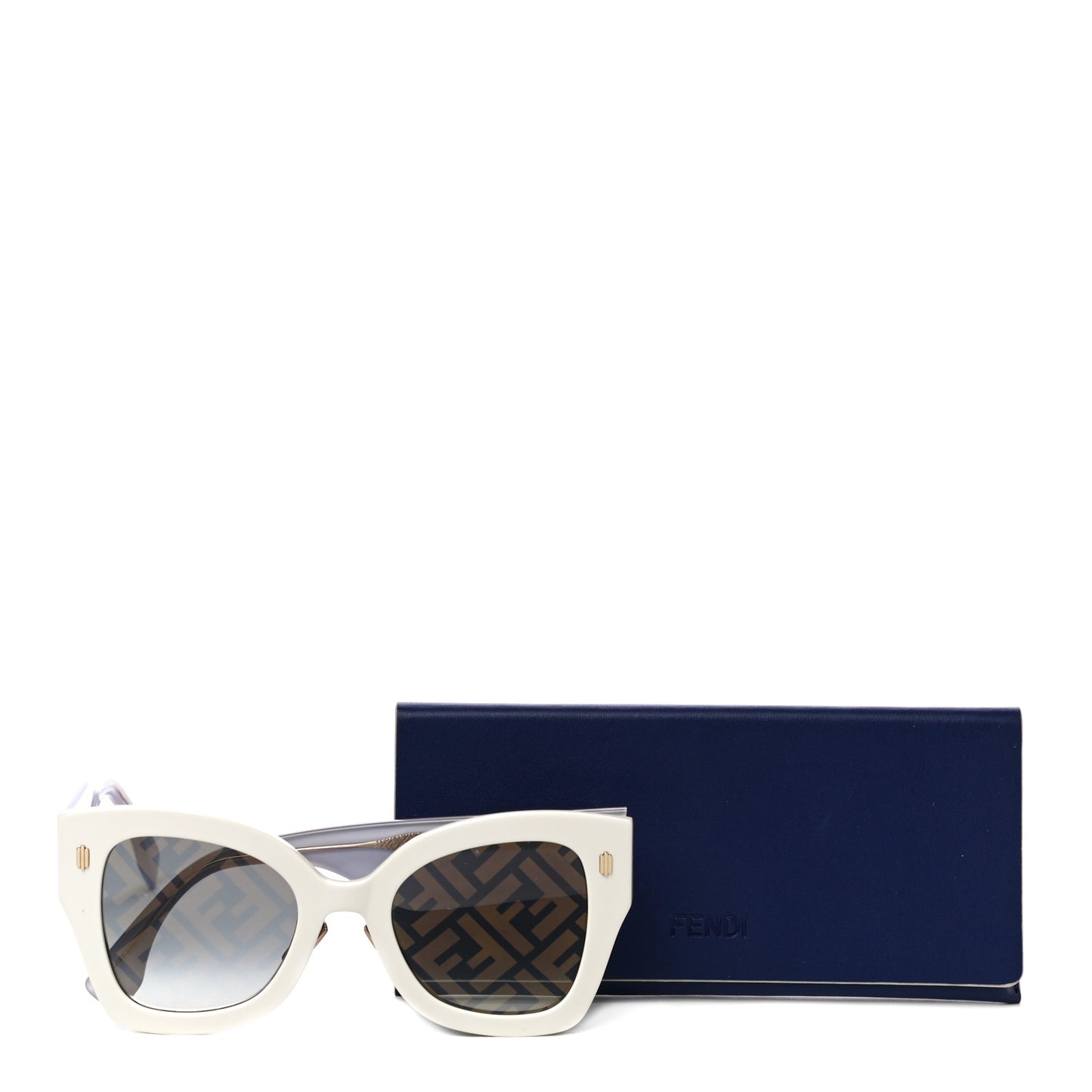 Acetate FF Sunglasses FF 0434/G/S White Gold