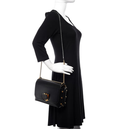 Jimmy Choo Smooth Calfskin Lockett Petite Shoulder Bag Black 2 of 9