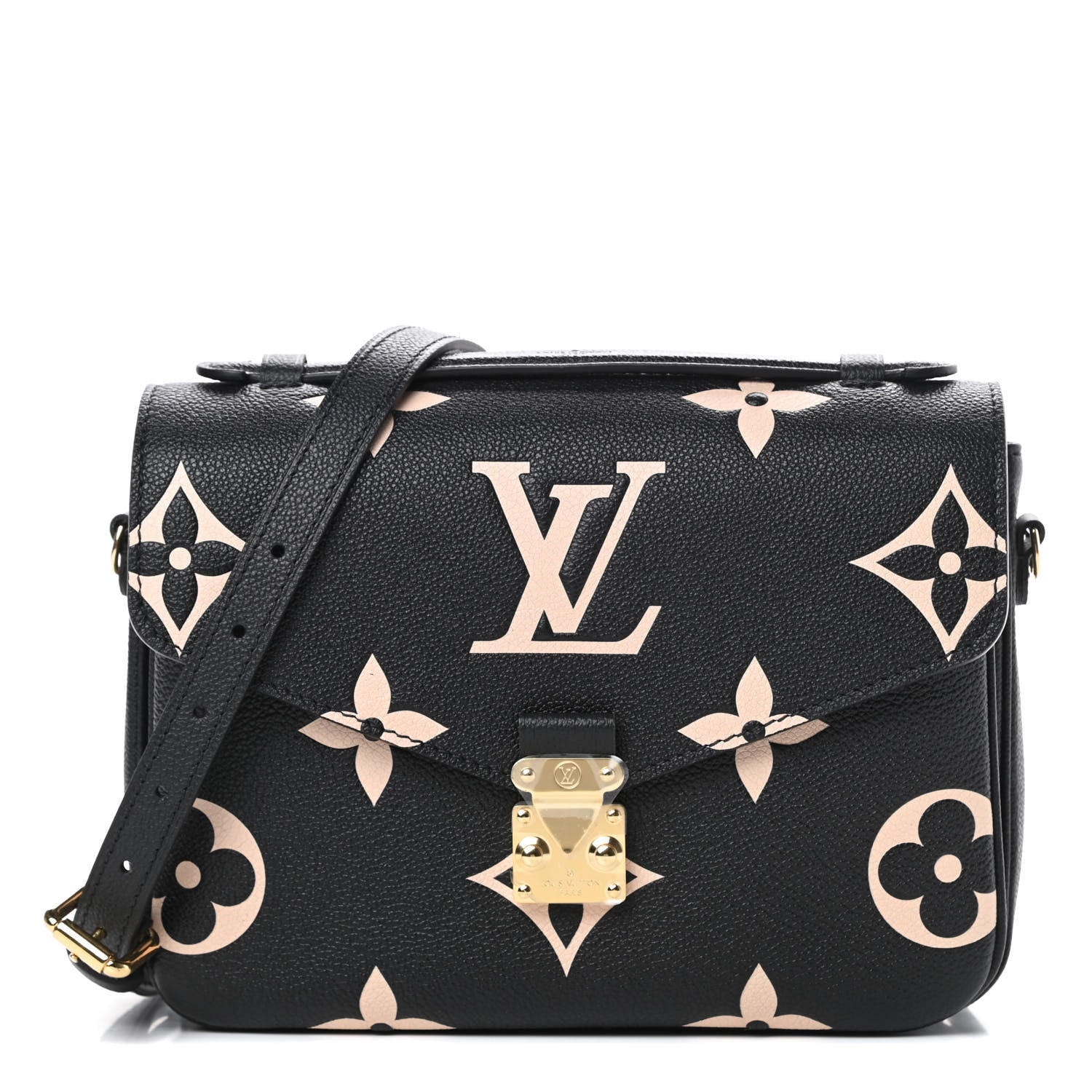 Louis Vuitton Empreinte Monogram Giant Pochette Metis Black Beige 1 of 9