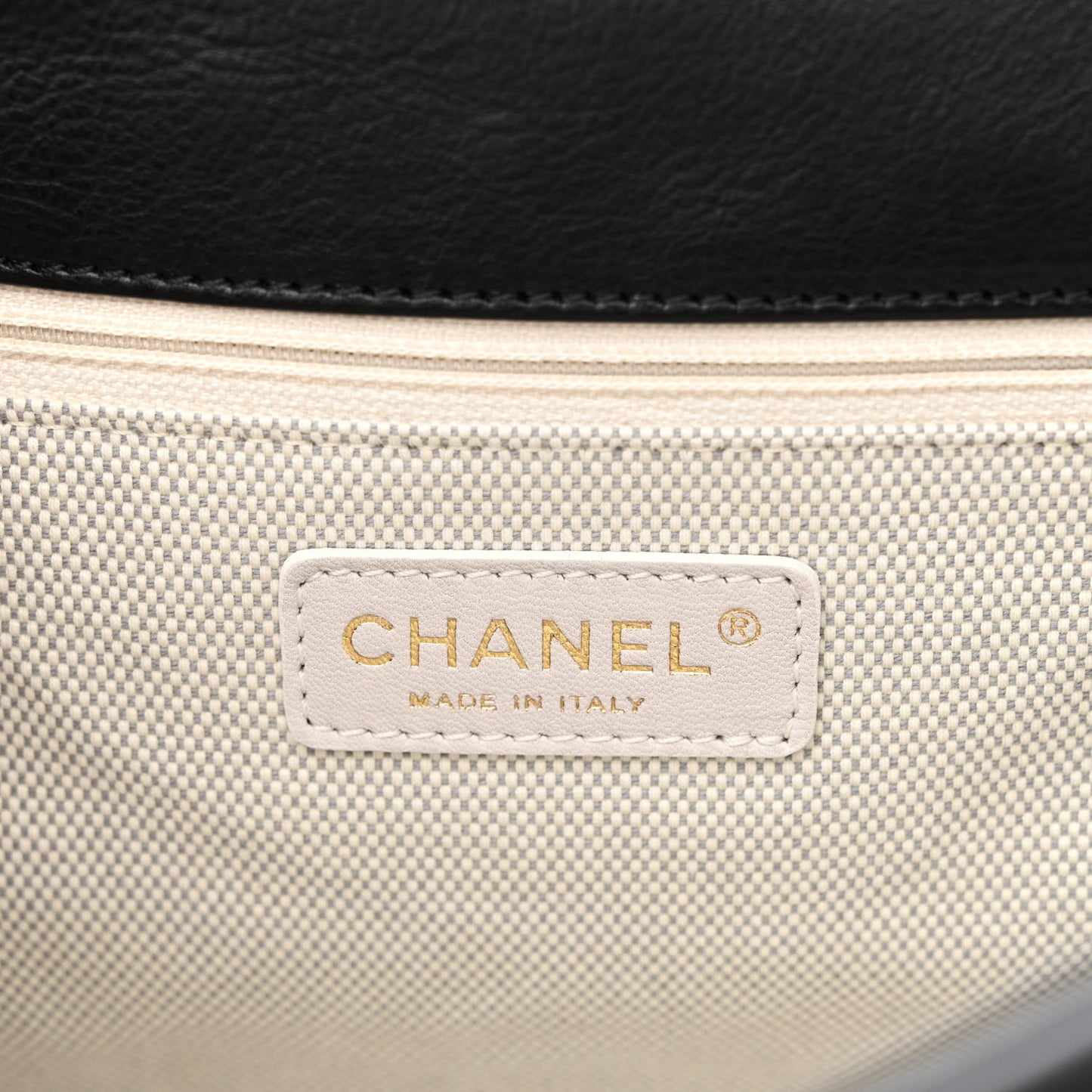 Calfskin Quilted Retro Chain Flap Black