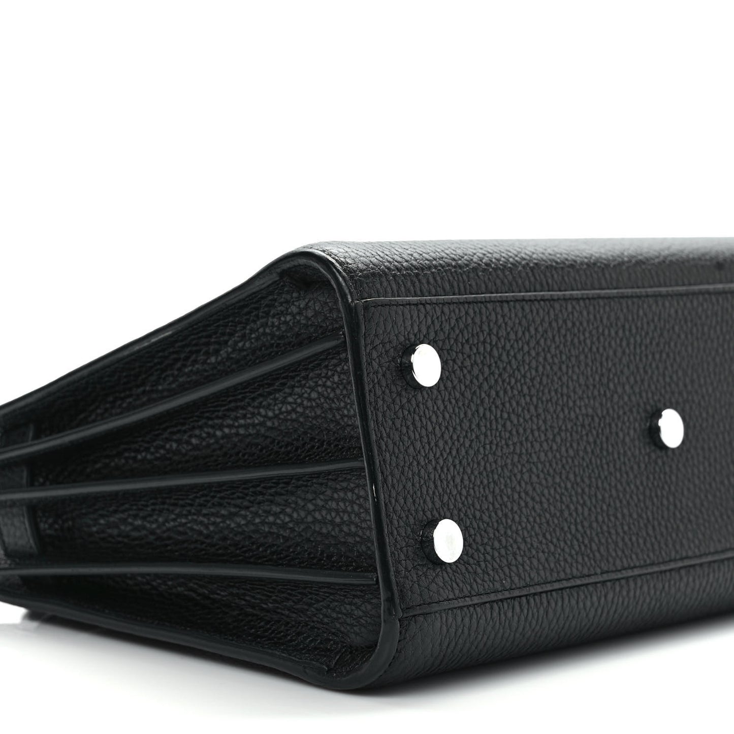 Grained Calfskin Baby Sac De Jour Black