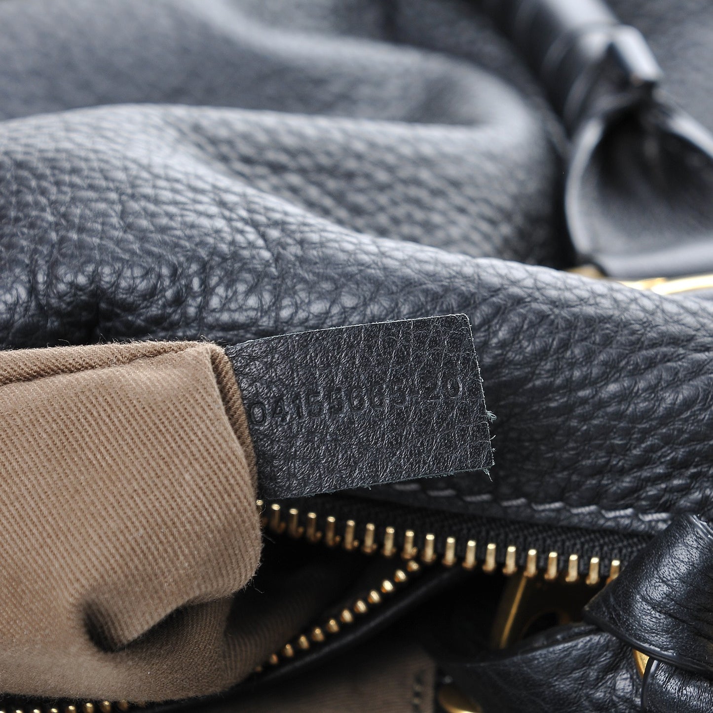 Calfskin Medium Marcie Satchel Black
