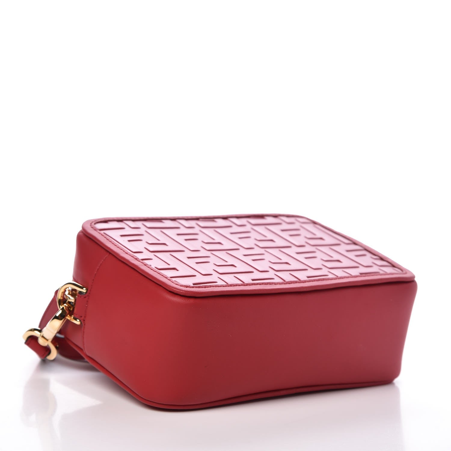 Fendi Vitello Century FF 1974 Embossed Mini Camera Case Fragola 4 of 7
