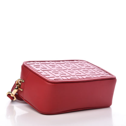 Fendi Vitello Century FF 1974 Embossed Mini Camera Case Fragola 4 of 7