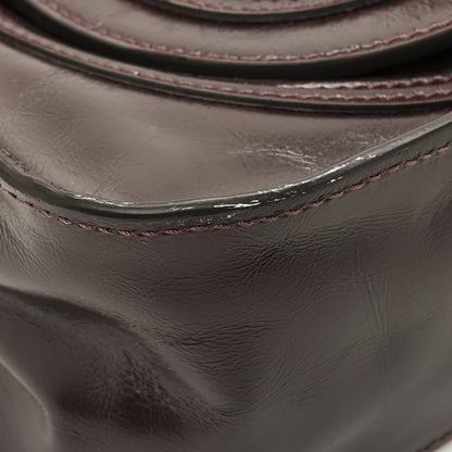 Chloe Shiny Calfskin Small Marcie Satchel  Auburn Red 10 of 12