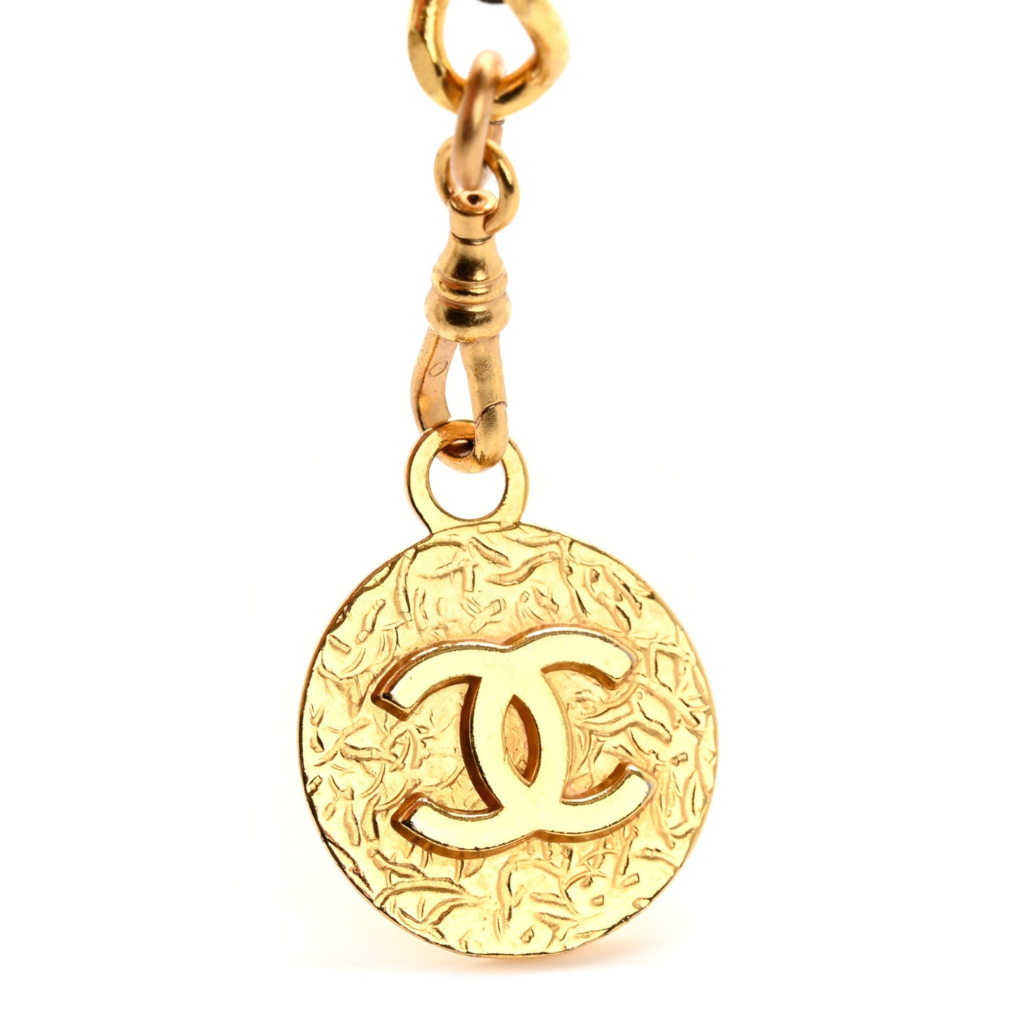 Lambskin Chain 31 Rue Cambon Medallion Belt Gold Black