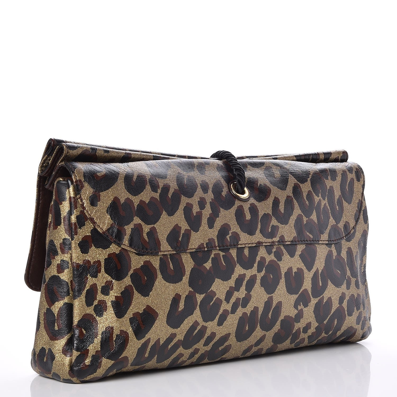 Louis Vuitton Leopard Nocturne African Queen Clutch Dore Gold 3 of 7