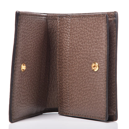 Gucci GG Supreme Monogram Web Ophidia Card Case Beige New Acero 5 of 8