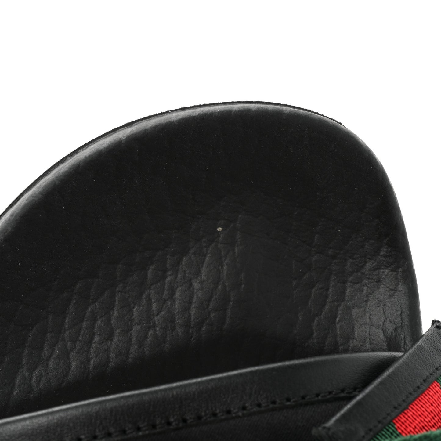 Satin Web Bow Slide Sandals 36 Black