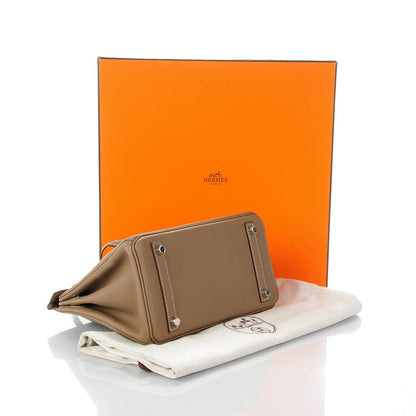 Hermes Swift Birkin 25 Etoupe 3 of 26