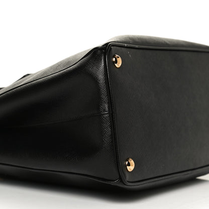 Prada Saffiano Medium Galleria Double Zip Tote Black 8 of 11