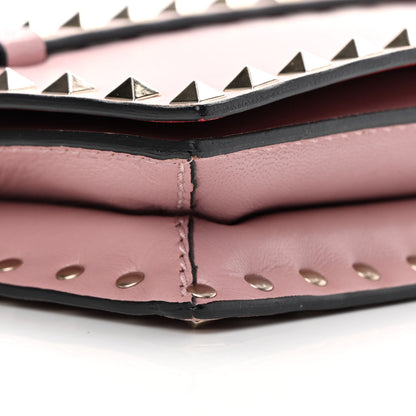 Valentino Garavani Nappa Small Rockstud Wristlet Clutch Poudre 8 of 10