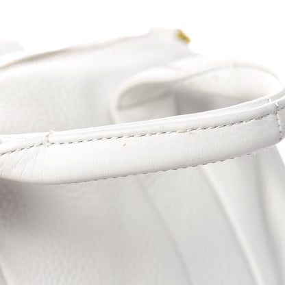 Alexander Wang Pebbled Lambskin Rocco Duffel White Iridescent Hardware 8 of 15