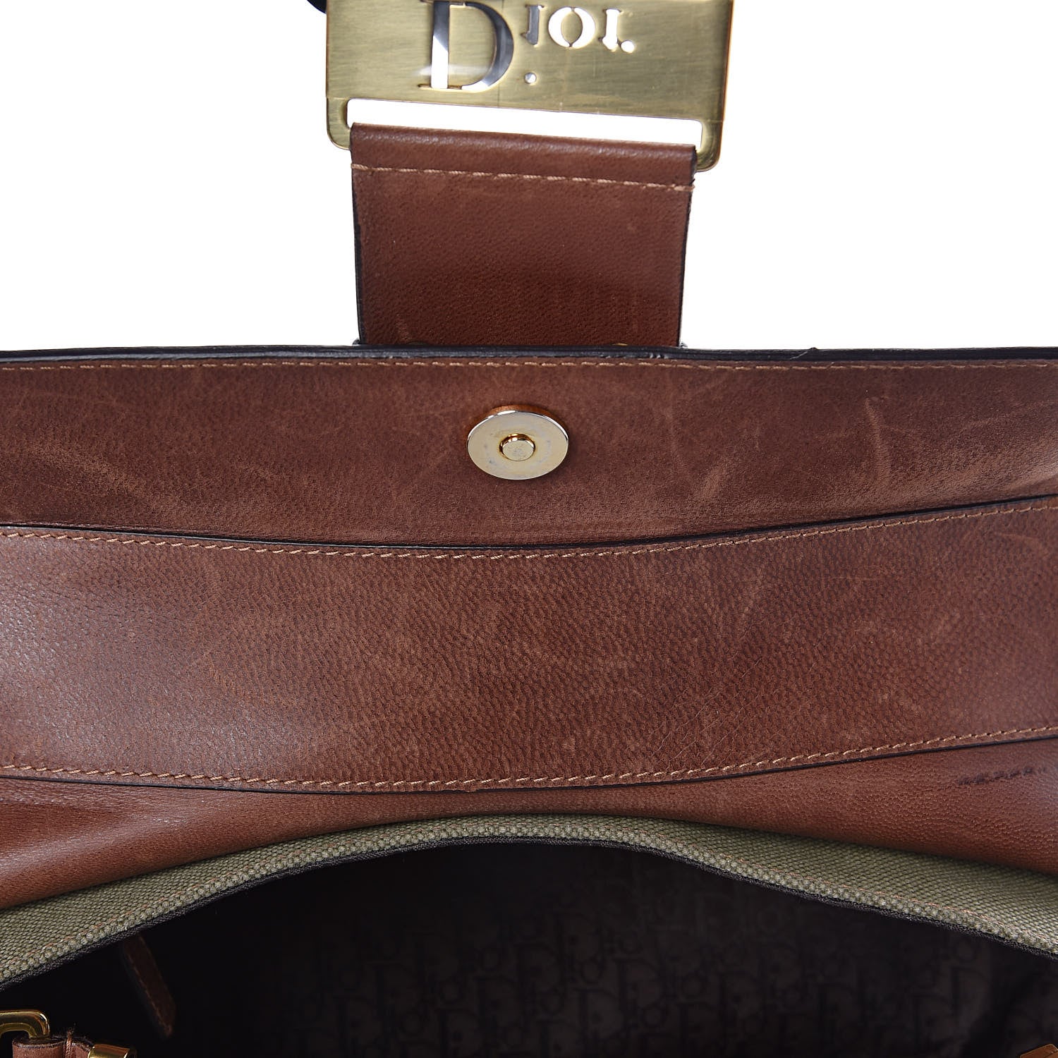 Christian Dior Canvas Calfskin Street Chic Columbus Ave Green 9 of 13