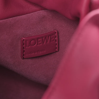 Loewe Satin Calfskin Monochrome Flamenco Knot Clutch Ruby Red Glaze 6 of 8